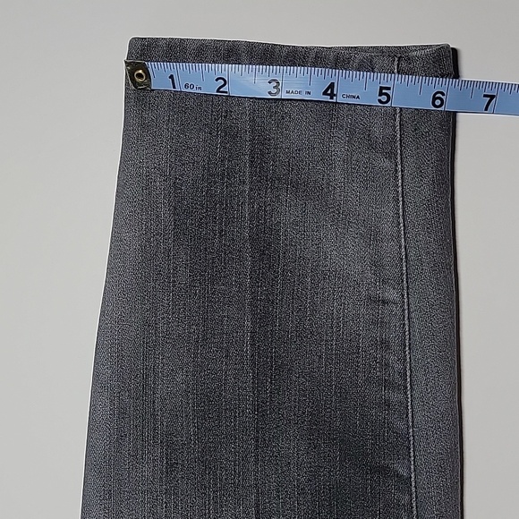 Joe's Skinny Chelsea Jeans Denim Mid Rise Cropped Ludwig Gray Faded Stretch 31 - Picture 15 of 15